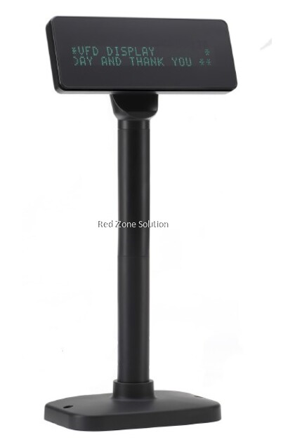 RedTech V220H VFD Slim Customer Pole Display - 2 line x 20char